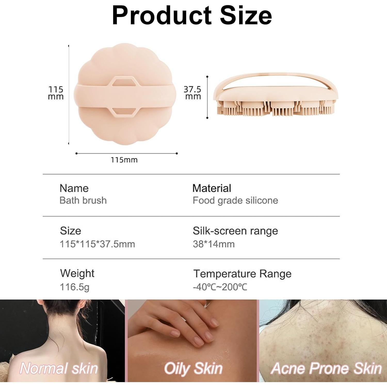 Esponja de Cuerpo de Silicona OsiKin con Mango Antideslizante