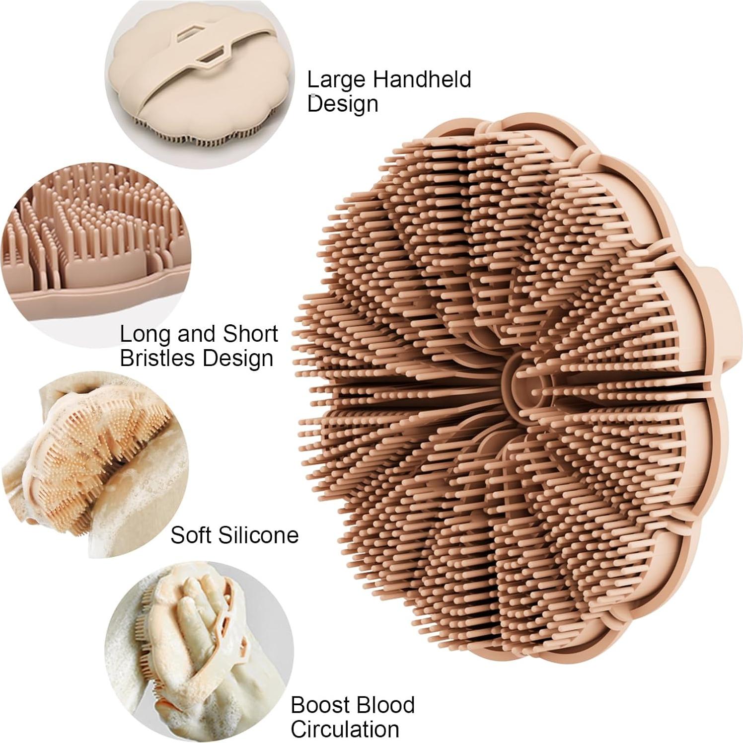 Esponja de Cuerpo de Silicona OsiKin con Mango Antideslizante