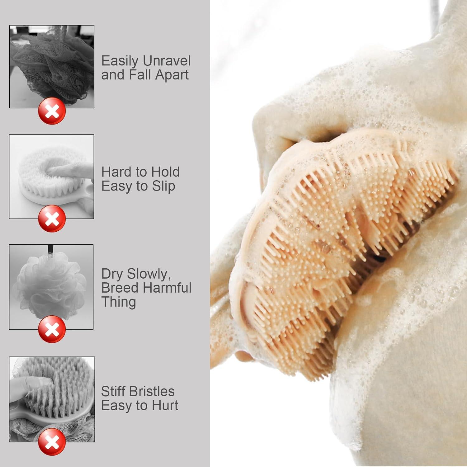 Esponja de Cuerpo de Silicona OsiKin con Mango Antideslizante