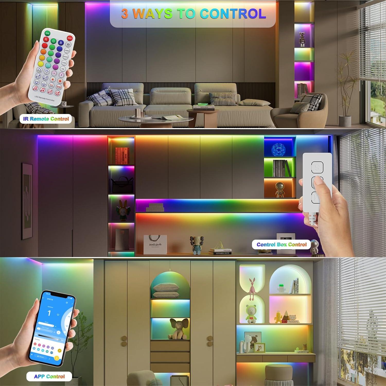 Tira LED PAUTIX RGB Smart IC COB 10m Direccionable Multicolor