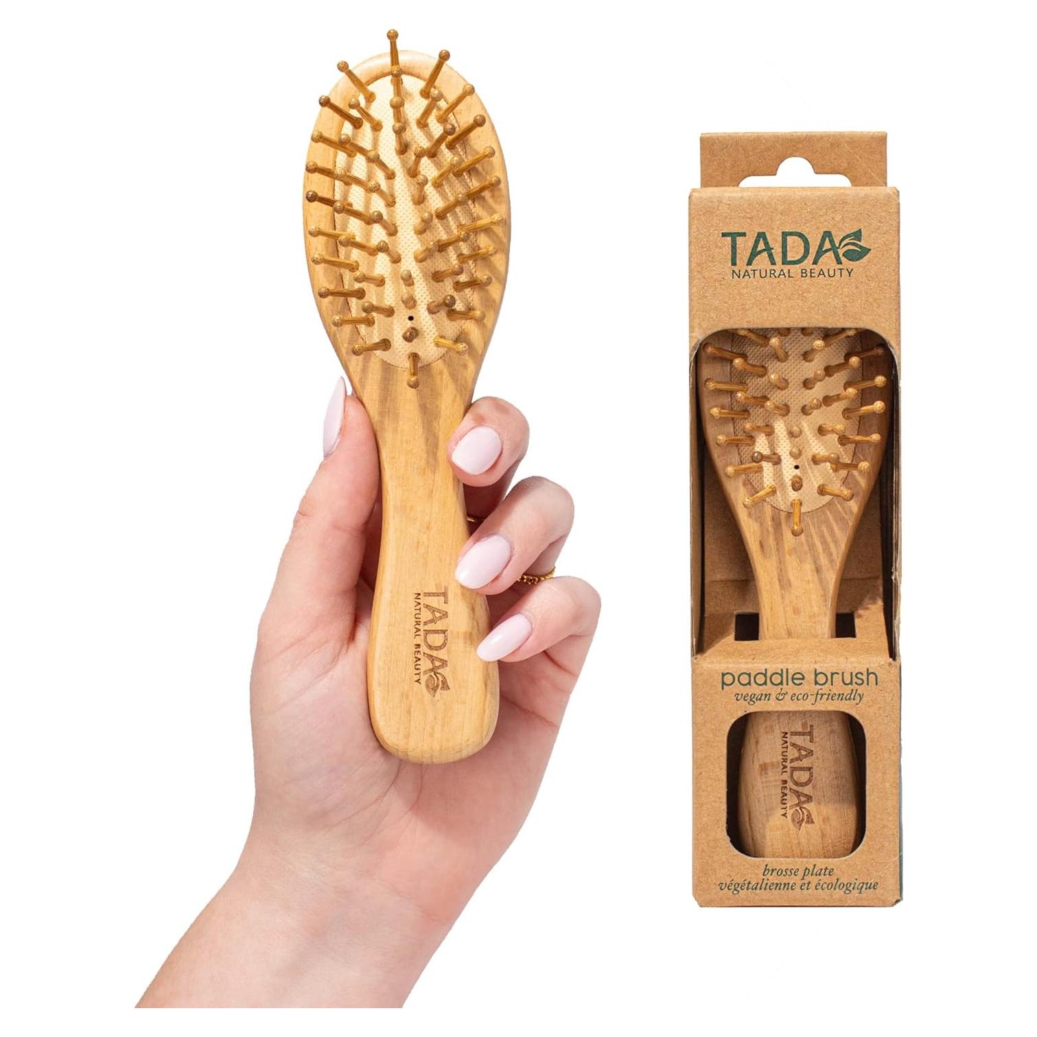 Cepillo de Pelo de Bambú TADA Belleza Natural Mini 19cm