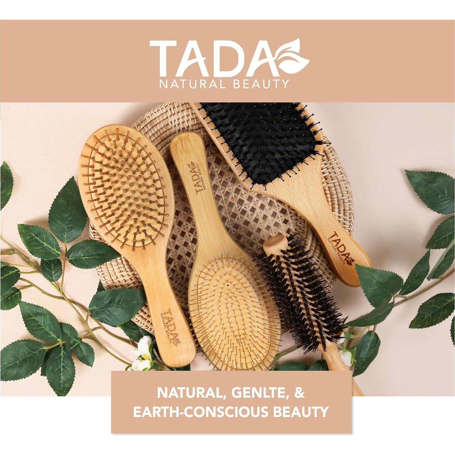 Cepillo de Pelo de Bambú TADA Belleza Natural Mini 19cm