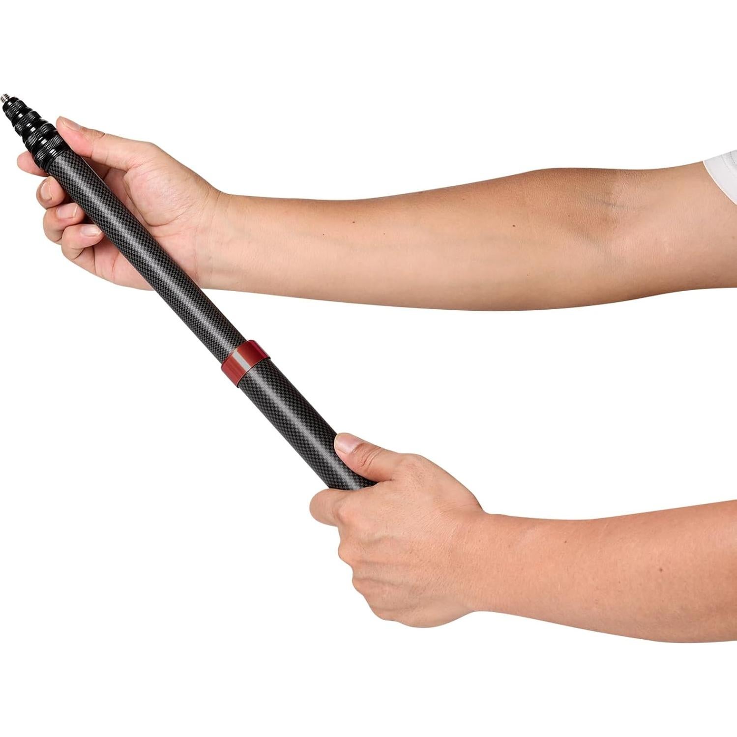 Palo de Selfie Invisible 3m Fibra de Carbono Gleegrow Rojo