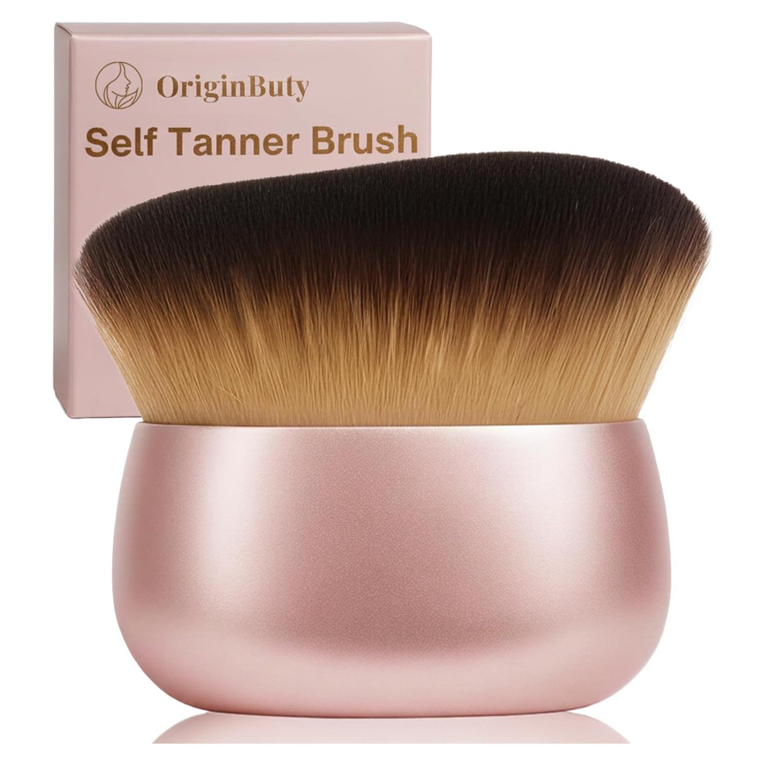 Brocha Kabuki Autobronceador OriginButy Rosa Cerdas Suaves