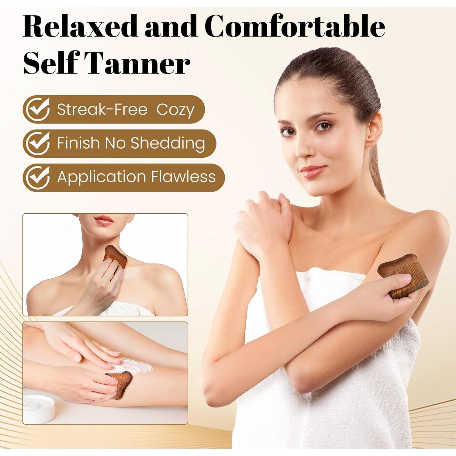 Brocha Autobronceadora Kabuki QJKLWV - Cuerpo y Maquillaje