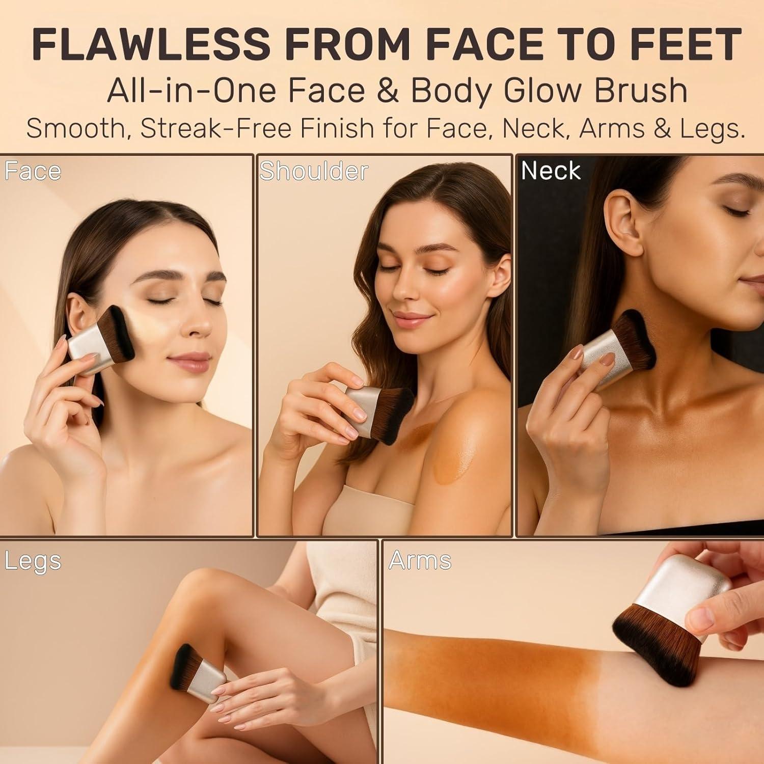 Brocha Kabuki GOERTI para Bronceado Autonómico - Estuche Viaje