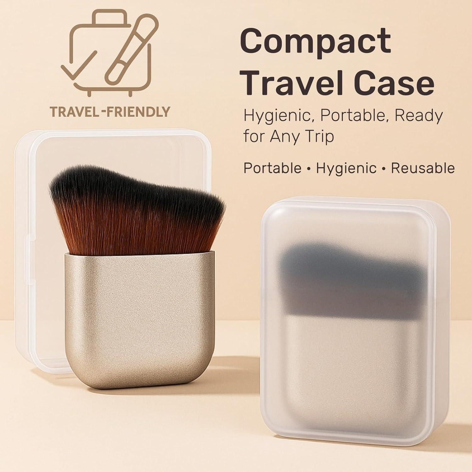 Brocha Kabuki GOERTI para Bronceado Autonómico - Estuche Viaje