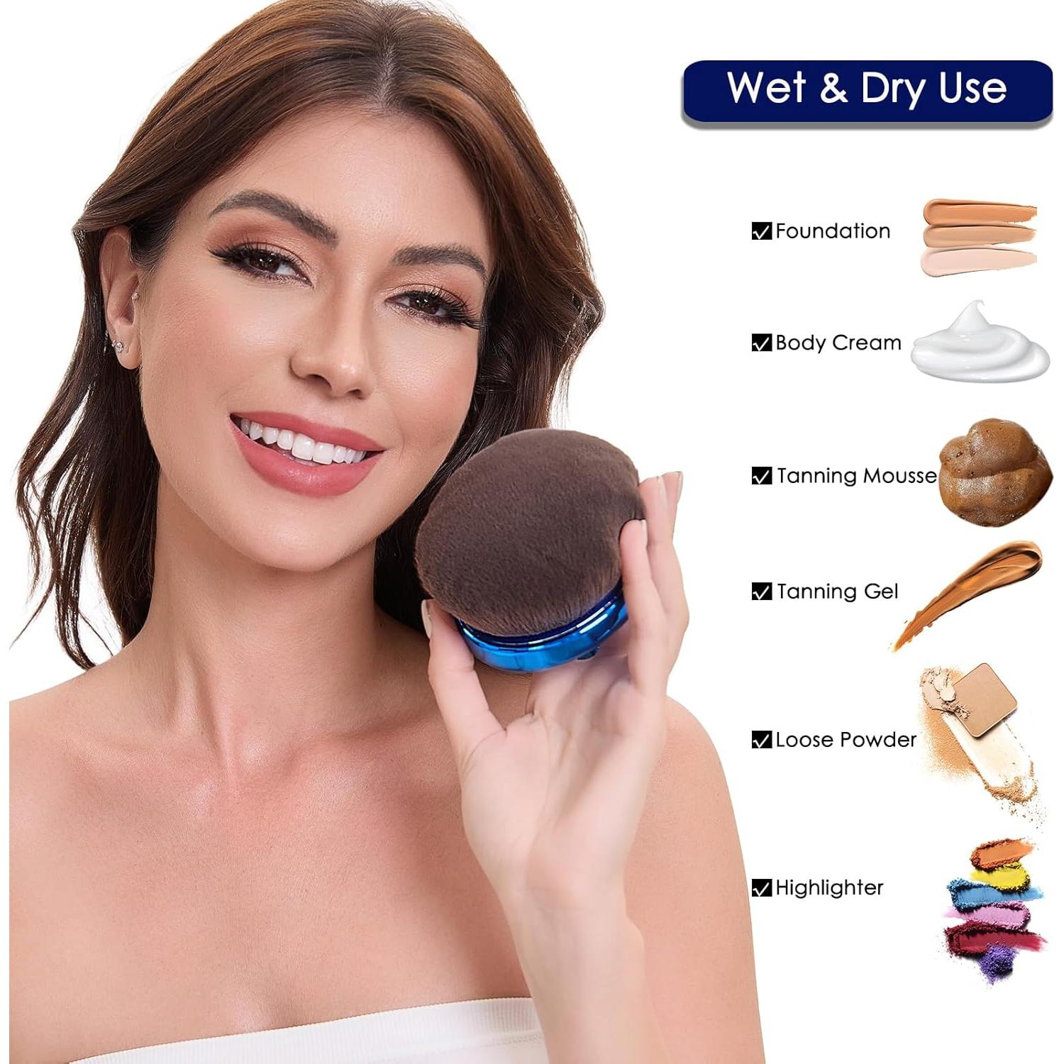 Brocha de Maquillaje Corporal Yoyair 112mm para Autobronceador