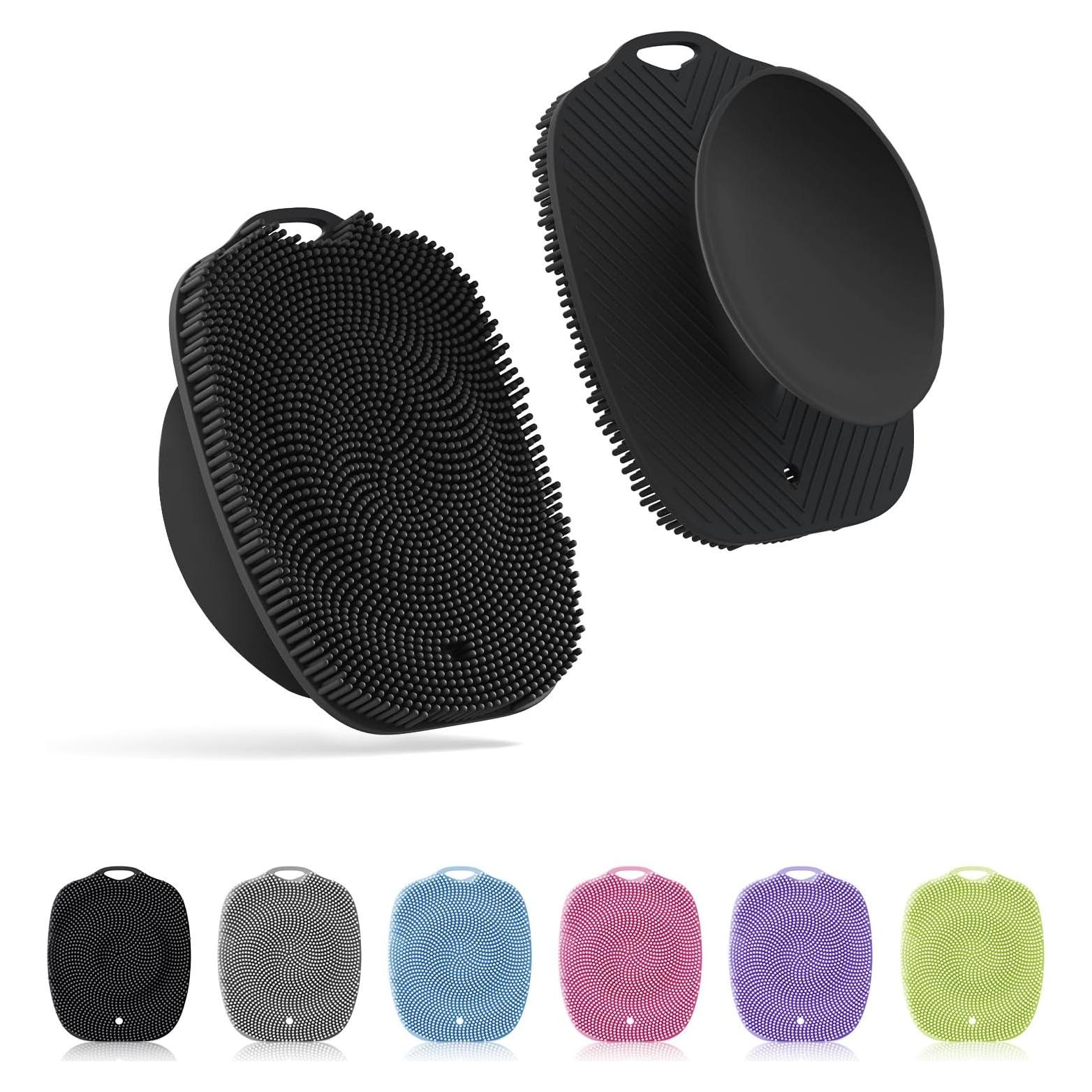 Esponja Corporal de Silicona ARIOSOX - Suave y Exfoliante, Negro