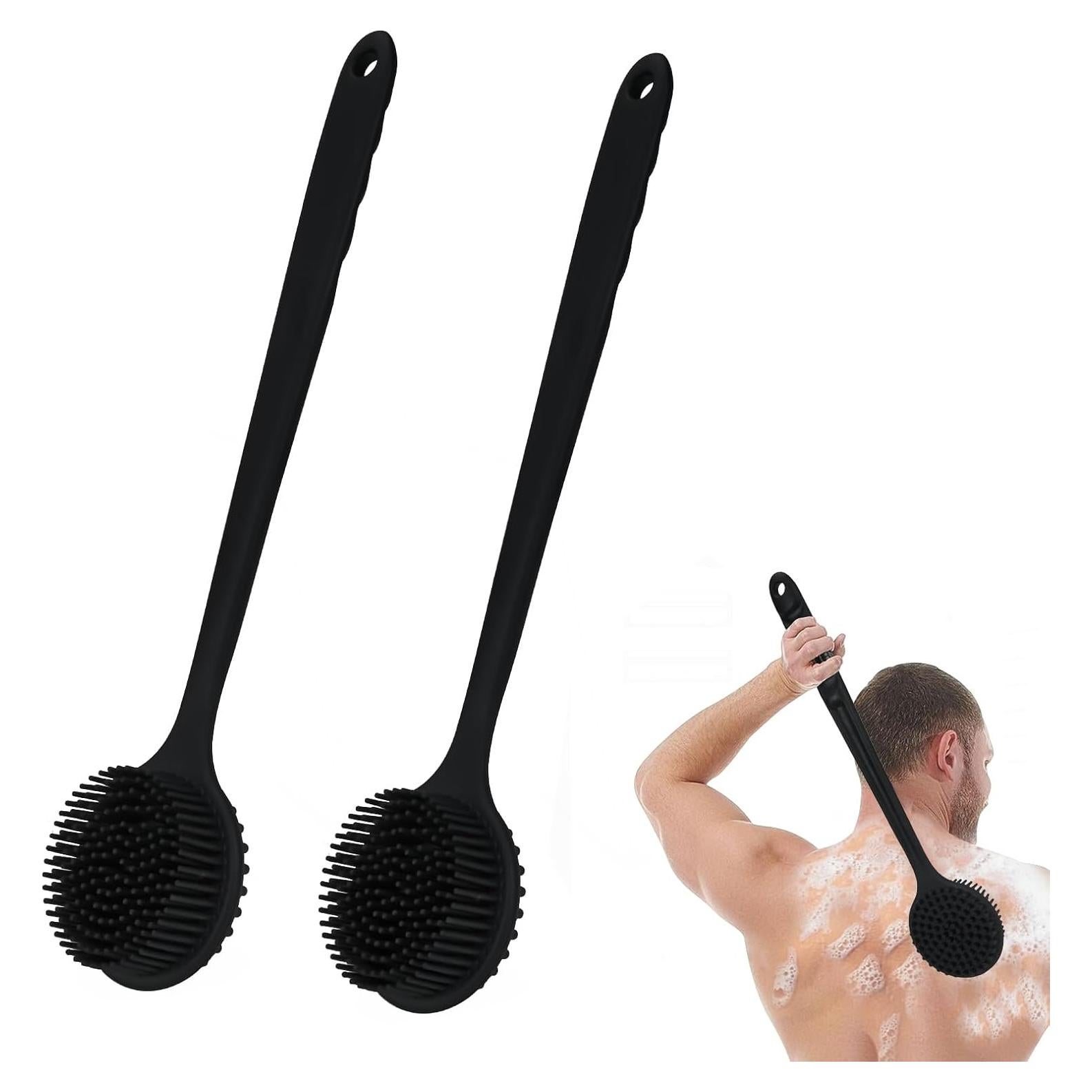 Paquete de 2 cepillos de silicona LIOUCBD para la espalda 38 cm