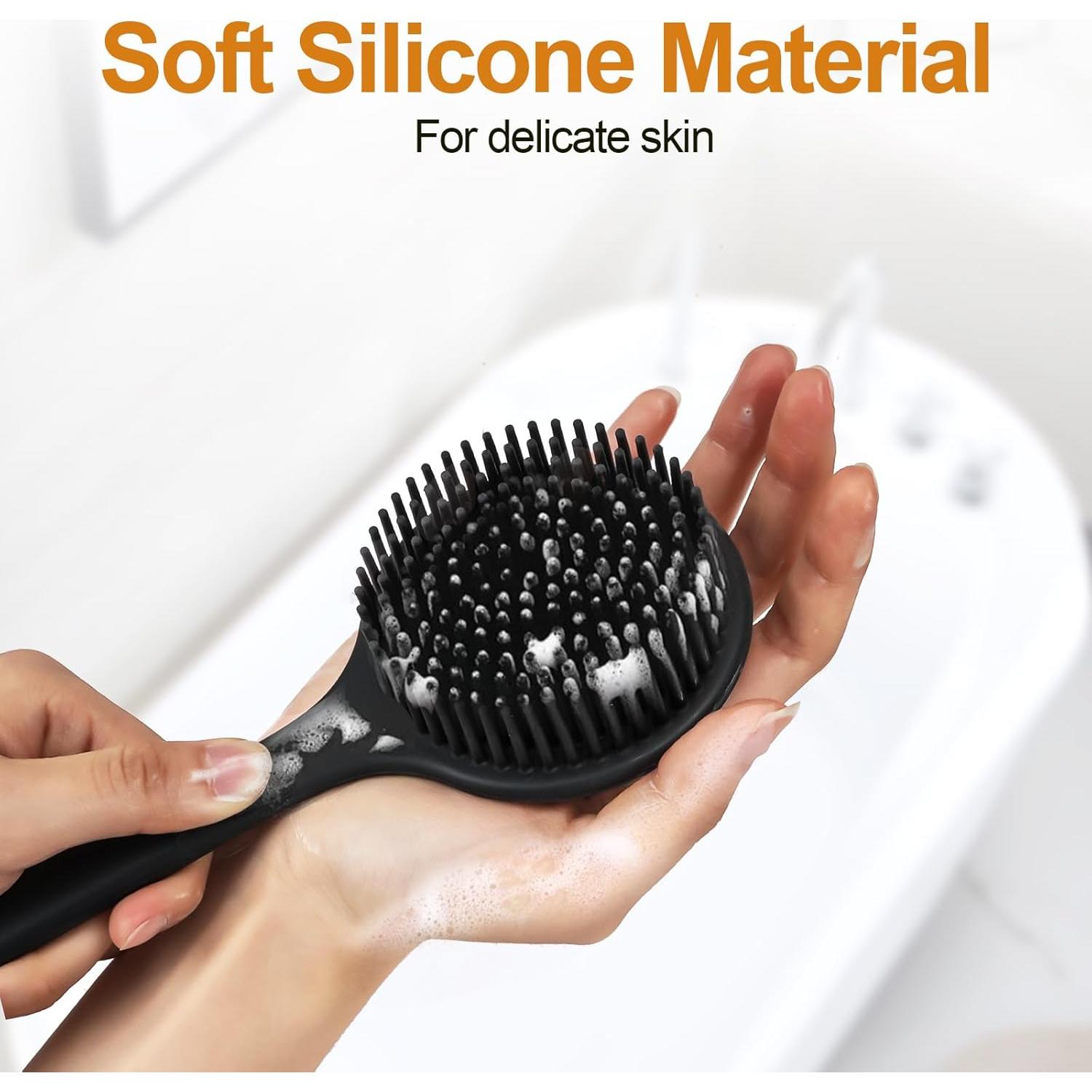 Paquete de 2 cepillos de silicona LIOUCBD para la espalda 38 cm