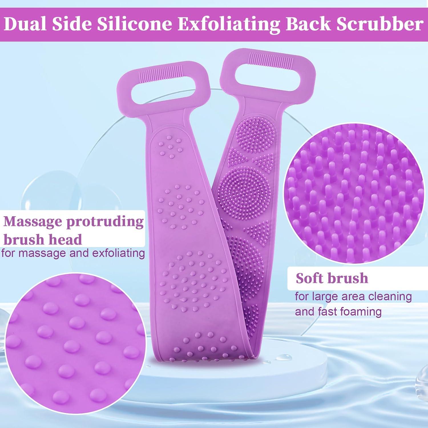 Exfoliador de Espalda de Silicona FEBSNOW 2 Pcs 70 cm