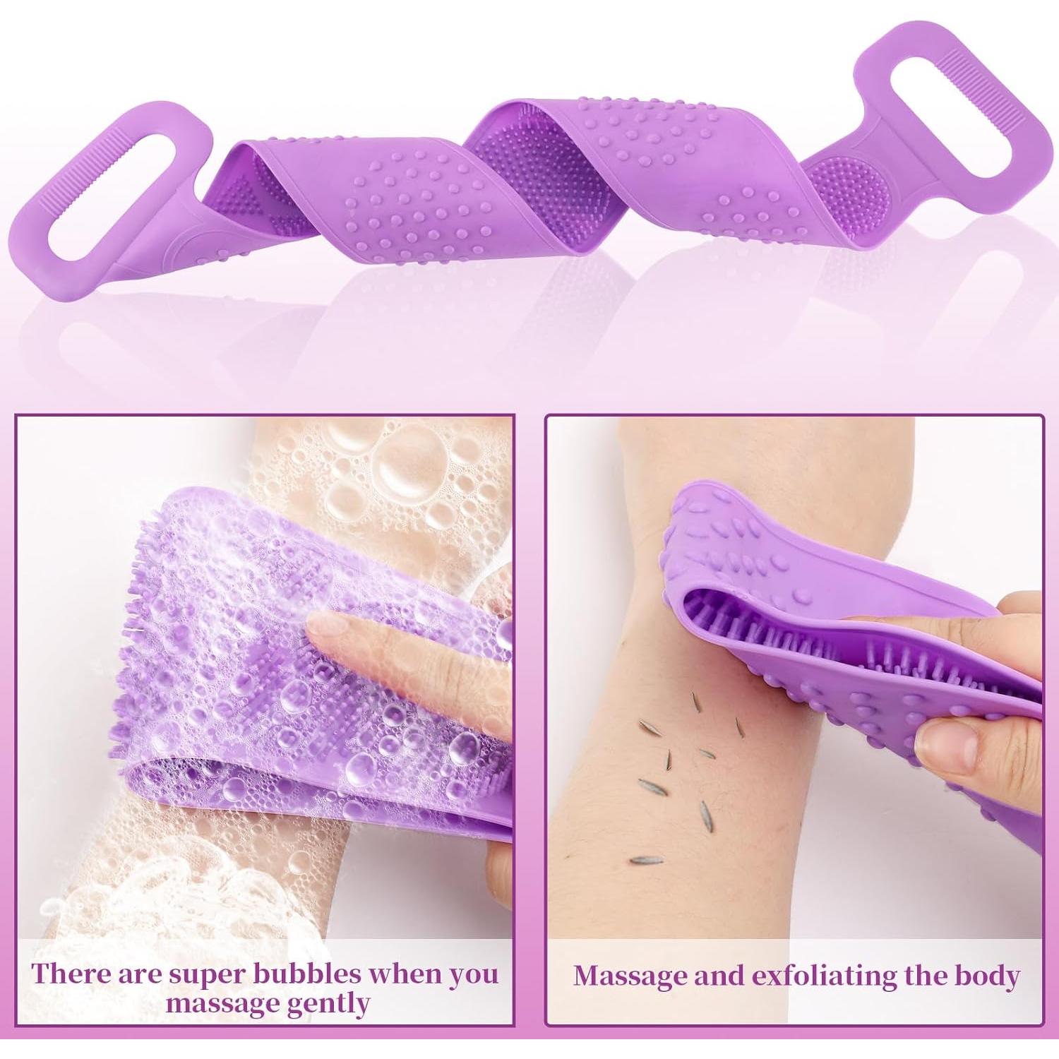 Exfoliador de Espalda de Silicona FEBSNOW 2 Pcs 70 cm