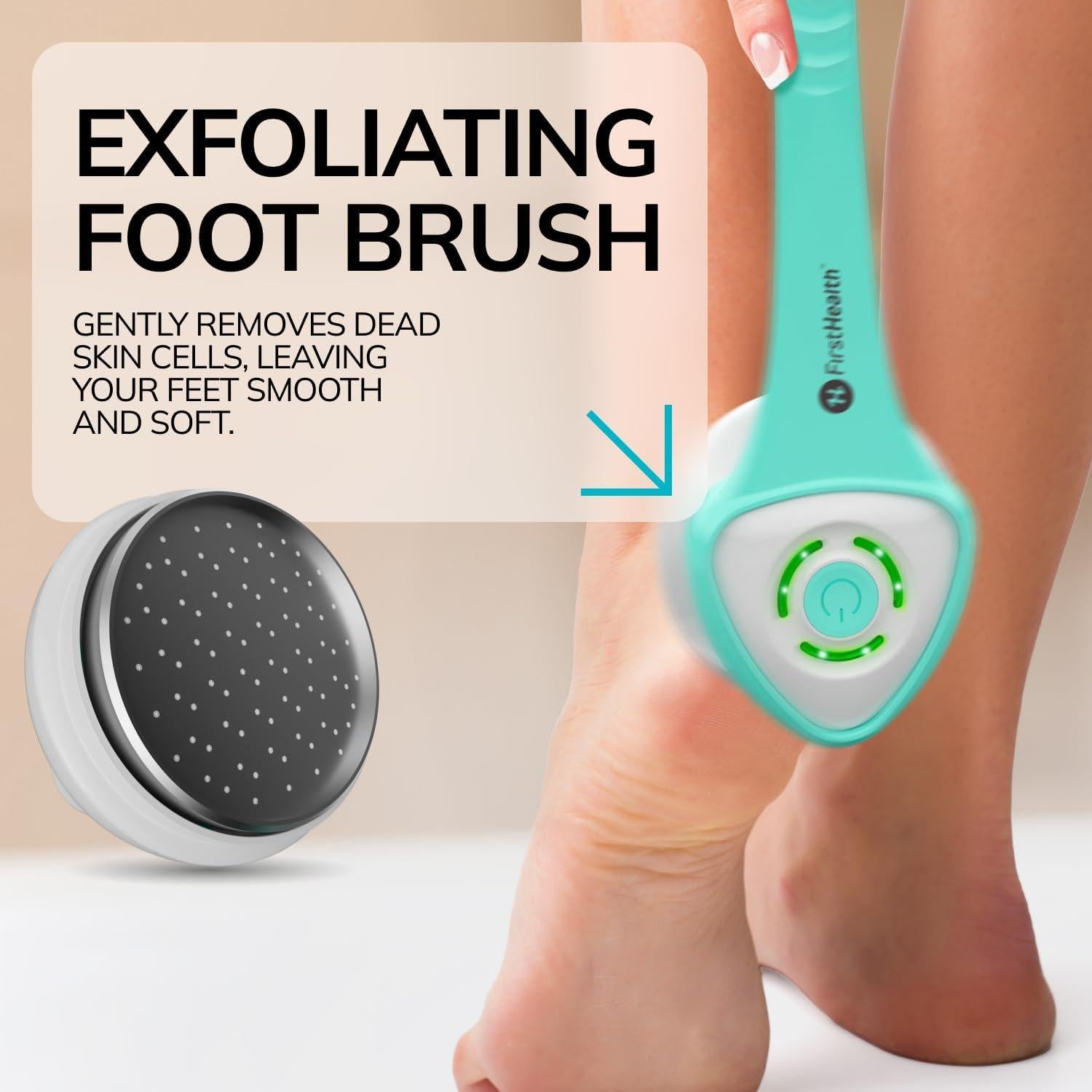 Exfoliador Corporal Eléctrico First Health FH3501 IPX7 USB-C