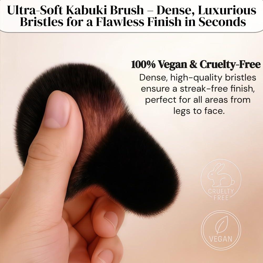 Brocha Kabuki Profesional para Autobronceador Shiichen 7cm