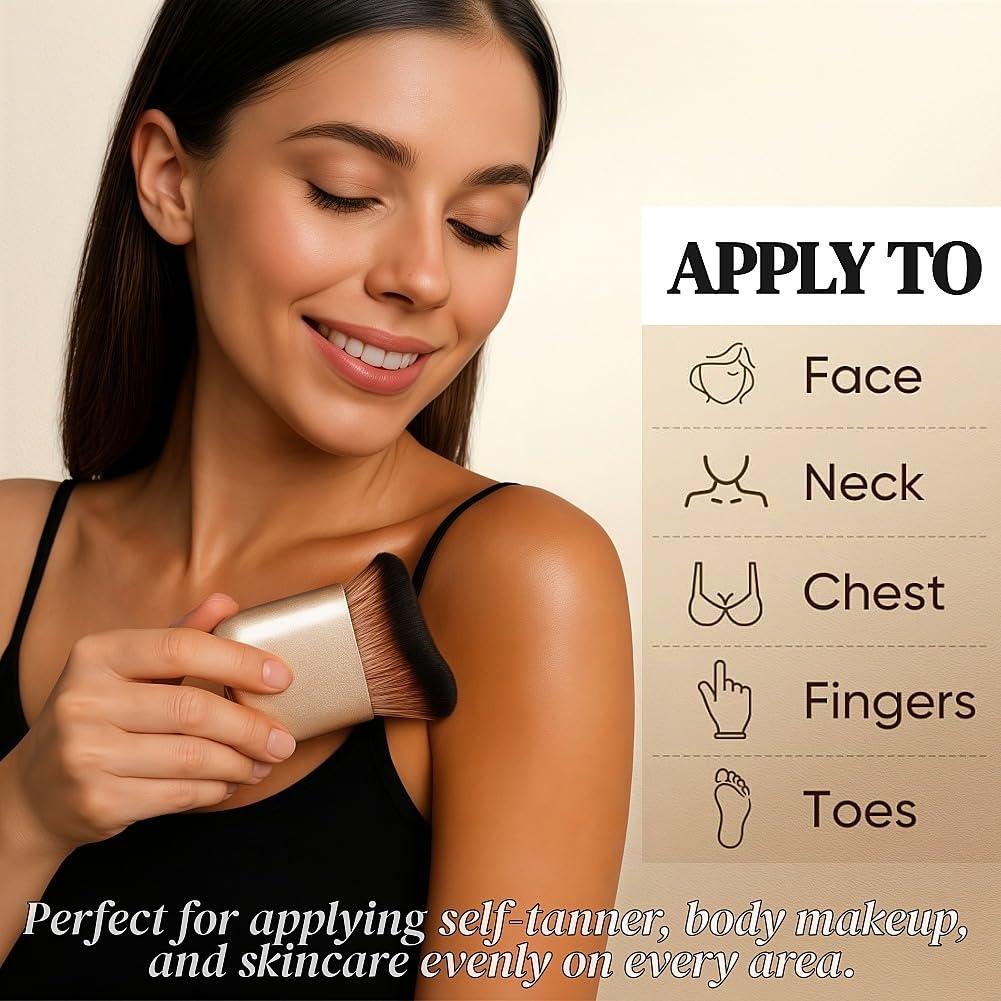 Brocha Kabuki Profesional para Autobronceador Shiichen 7cm