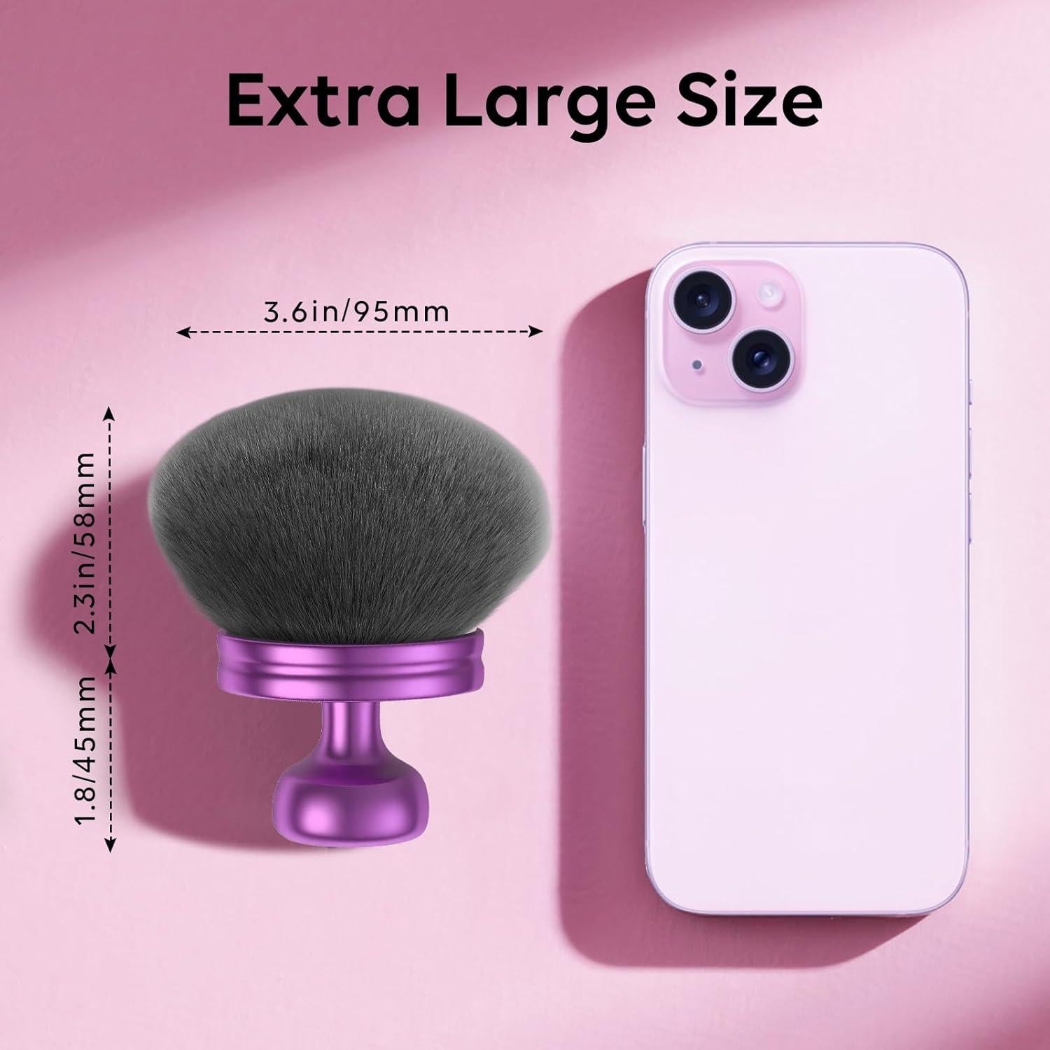 Brocha Kabuki Extra Grande Iooyt 9.14 cm para Maquillaje