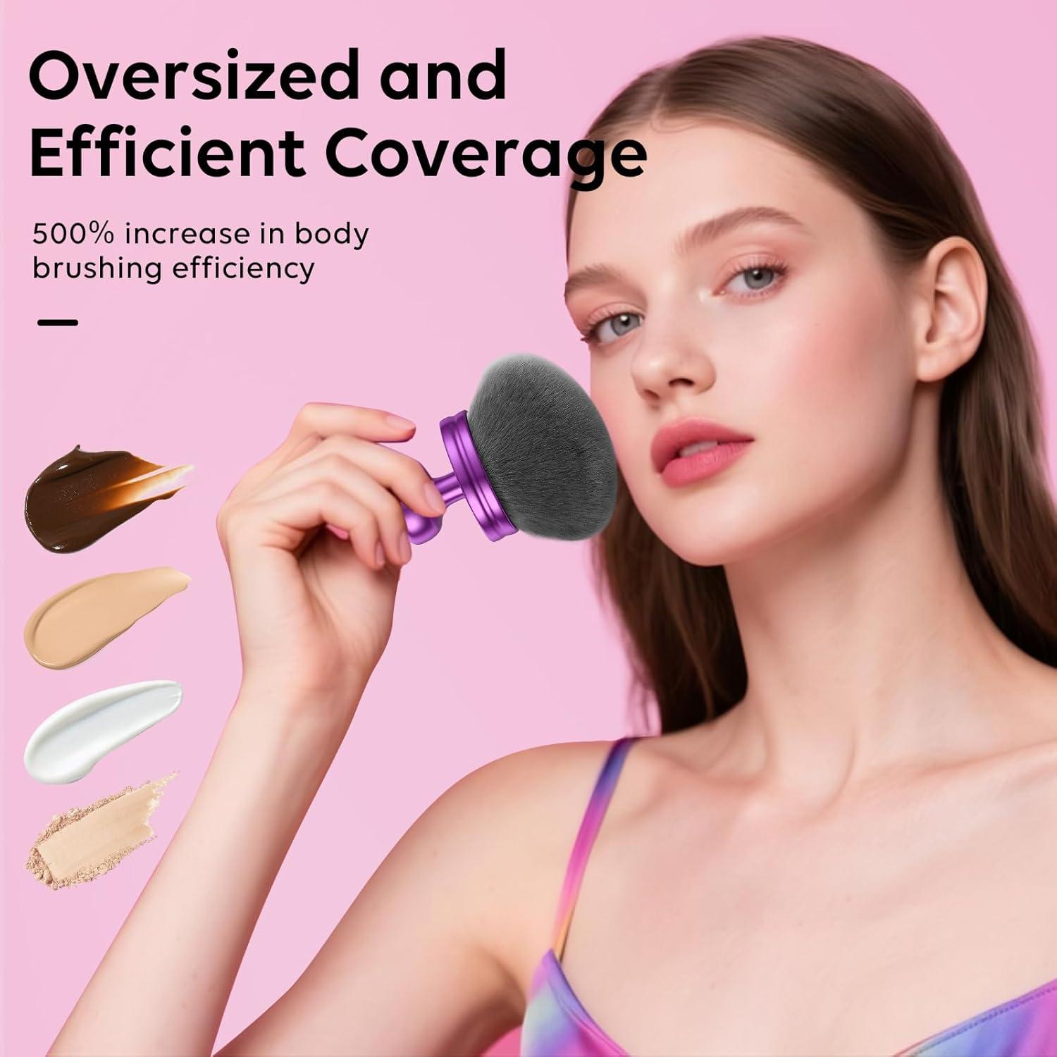 Brocha Kabuki Extra Grande Iooyt 9.14 cm para Maquillaje