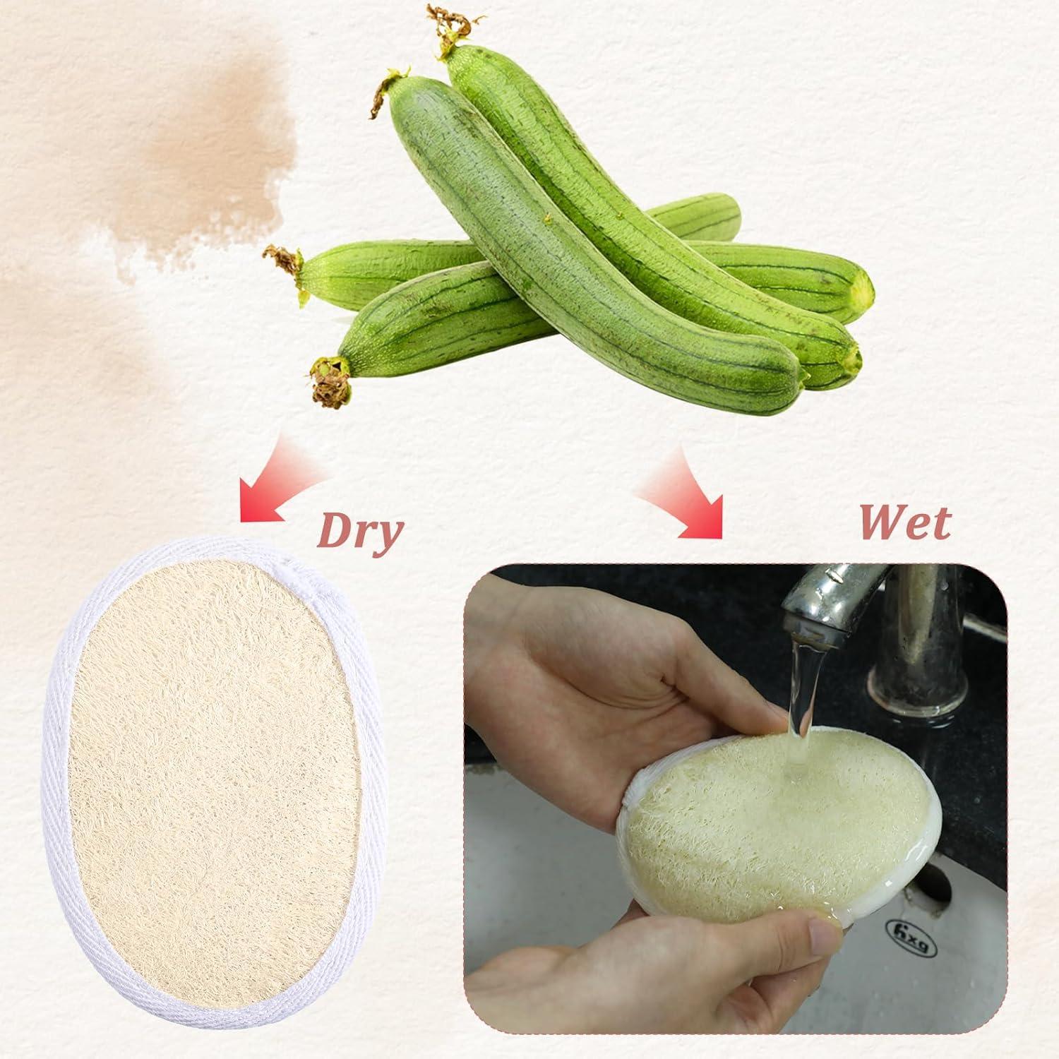 Esponjas Exfoliantes Loofah SHENLIU 50 Piezas 13x9 cm