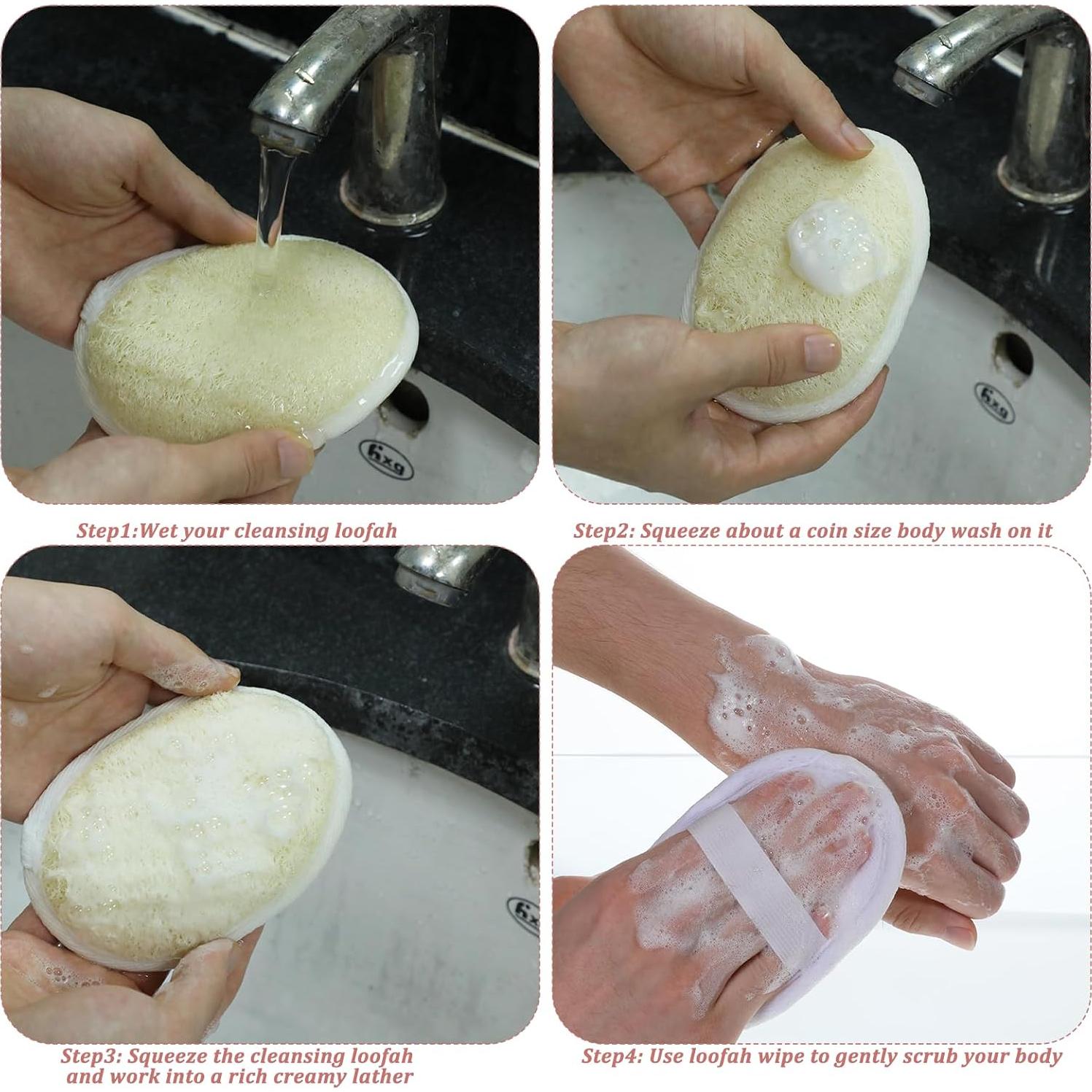 Esponjas Exfoliantes Loofah SHENLIU 50 Piezas 13x9 cm