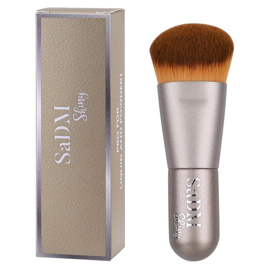 Brocha de Maquillaje Kabuki SaDM Shiny - Profesional Vegana