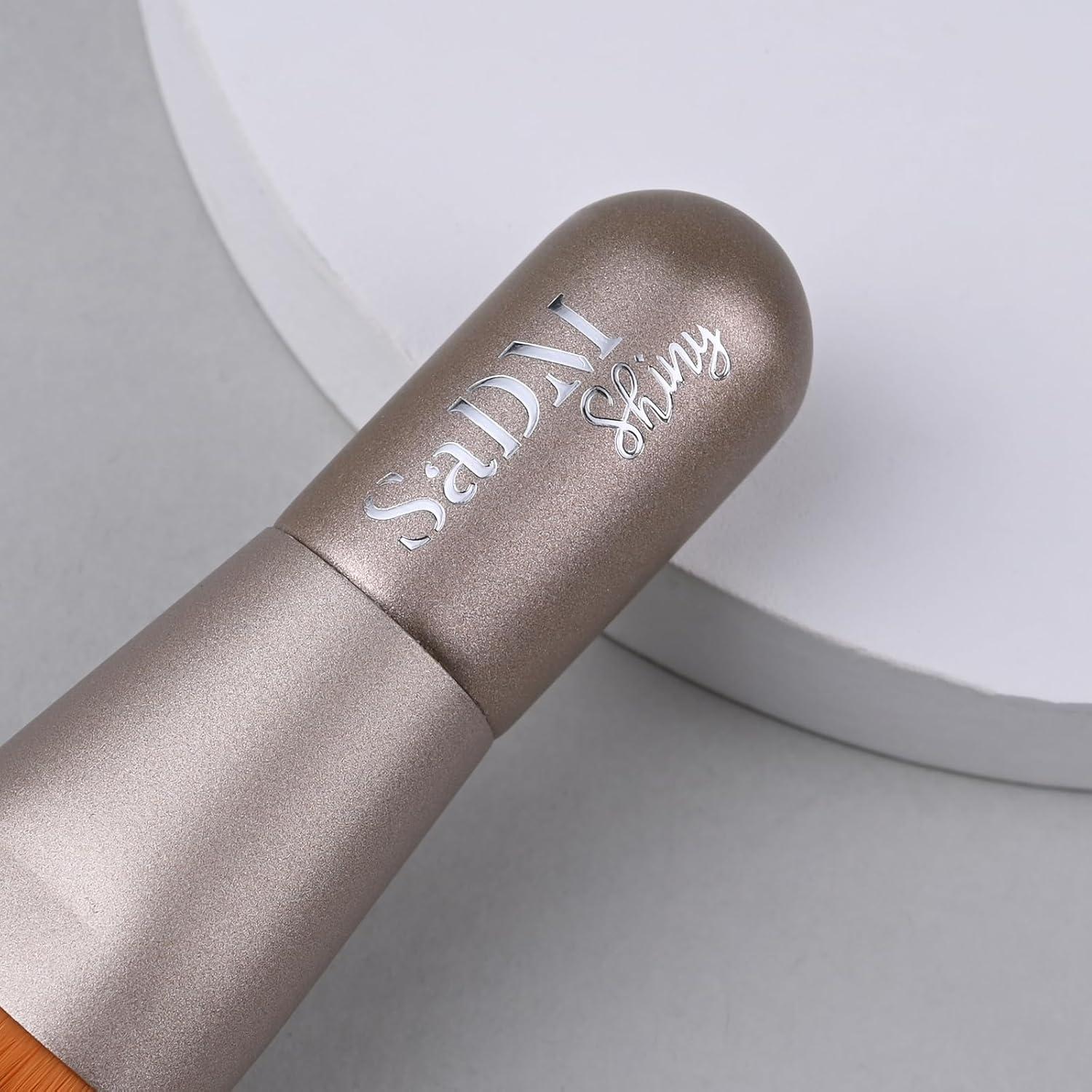 Brocha de Maquillaje Kabuki SaDM Shiny - Profesional Vegana