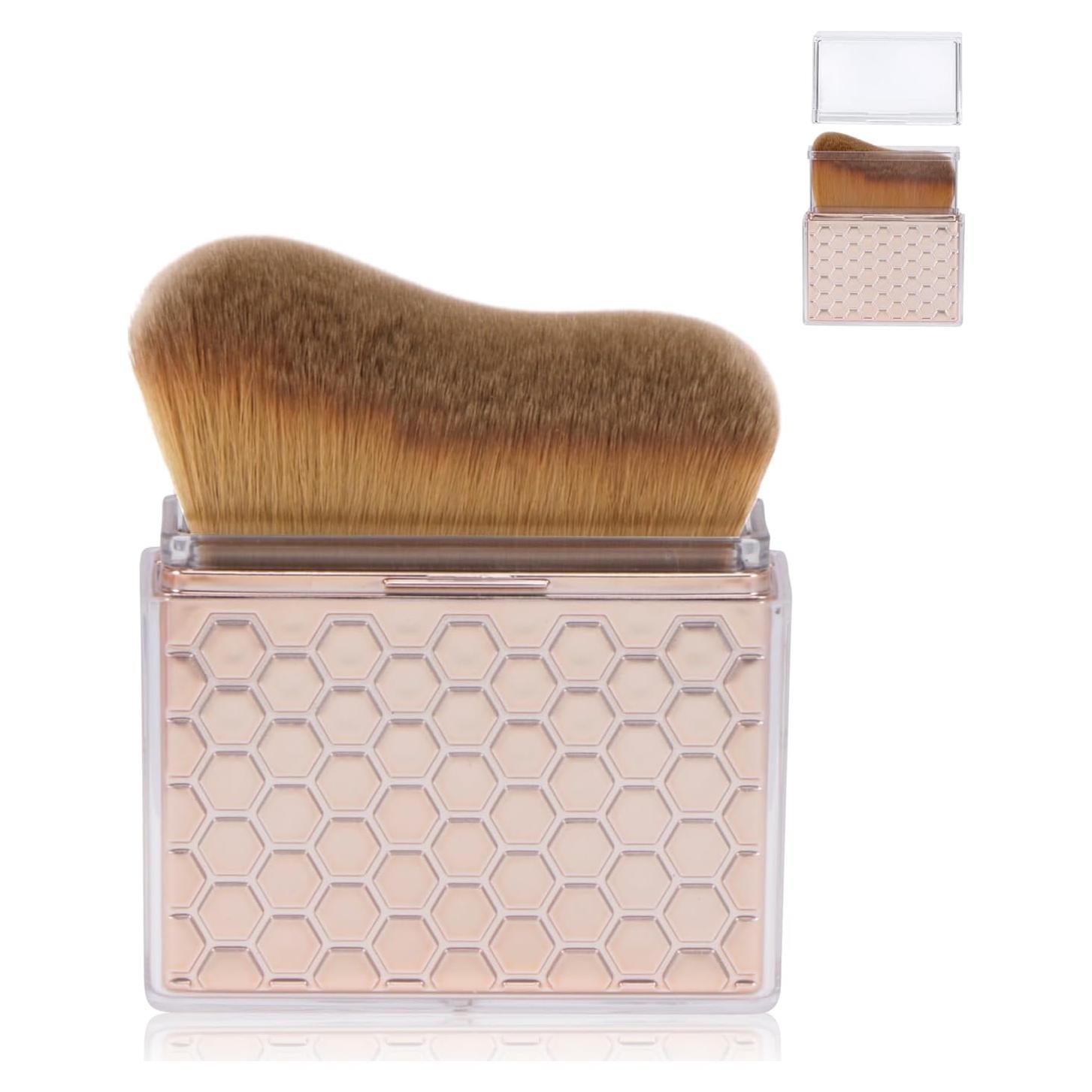 Brocha de Protector Solar BABYSHEEP Rosa-Dorado Compacta