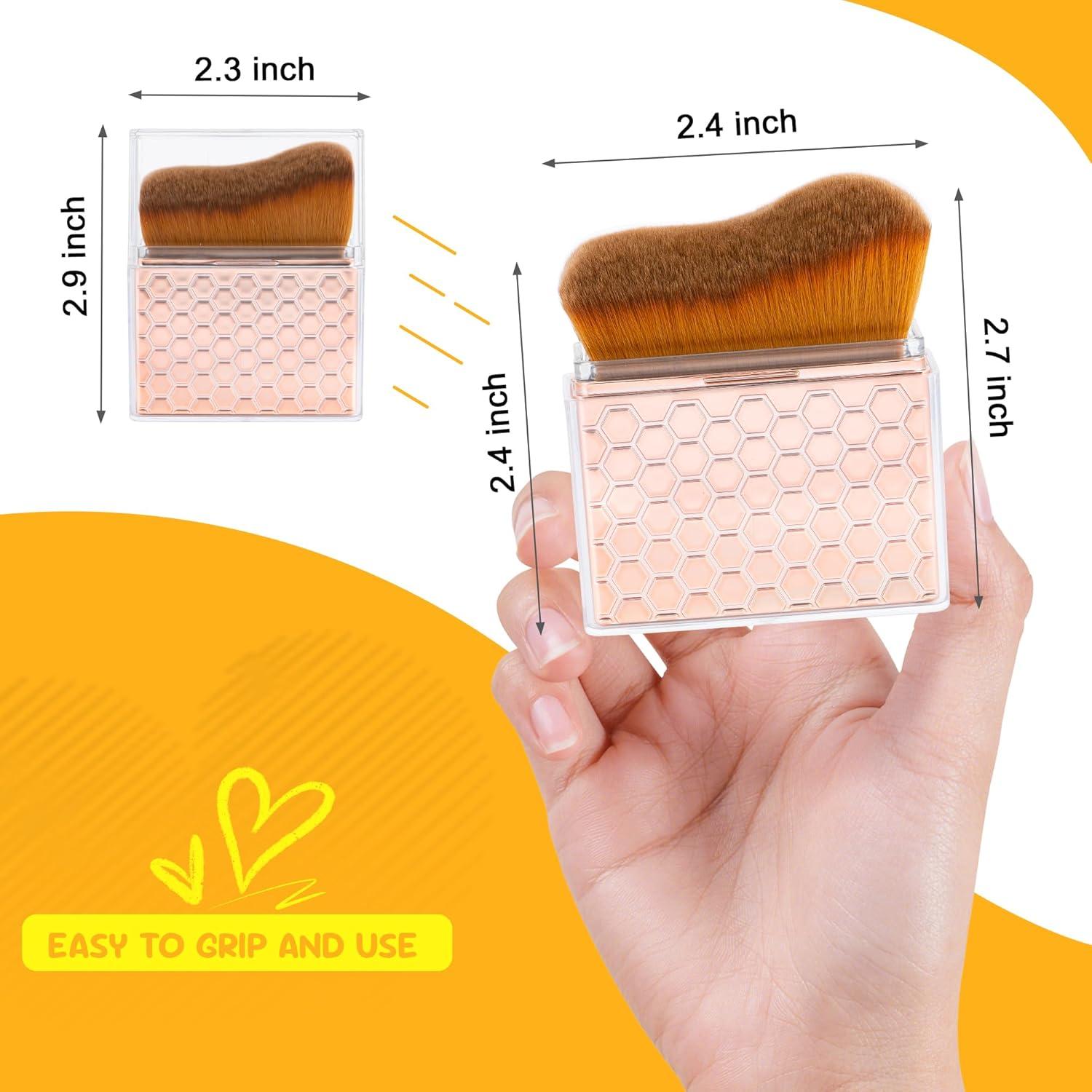 Brocha de Protector Solar BABYSHEEP Rosa-Dorado Compacta