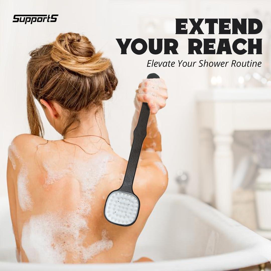 Exfoliador de Cuerpo de Silicona SupportS Doble Cara 30.48 cm