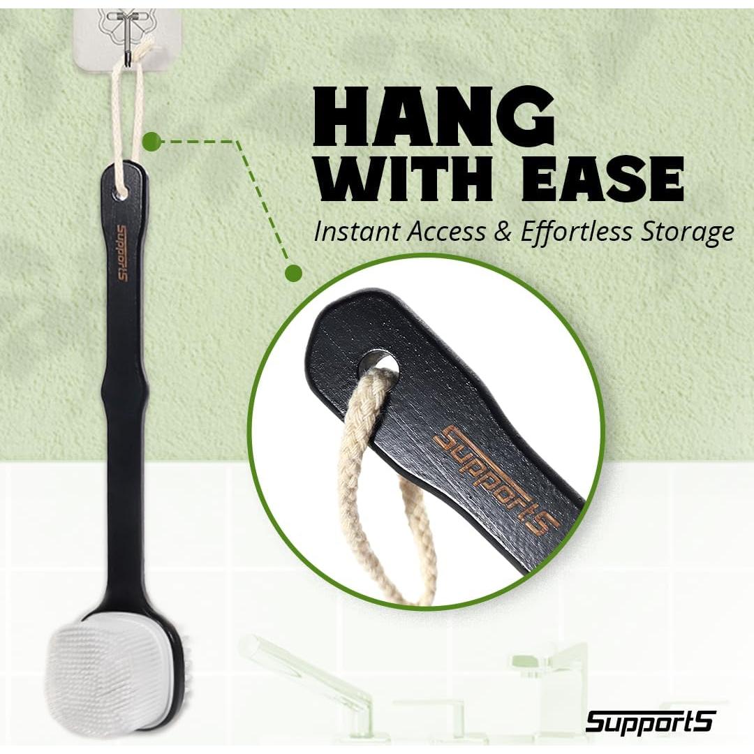 Exfoliador de Cuerpo de Silicona SupportS Doble Cara 30.48 cm