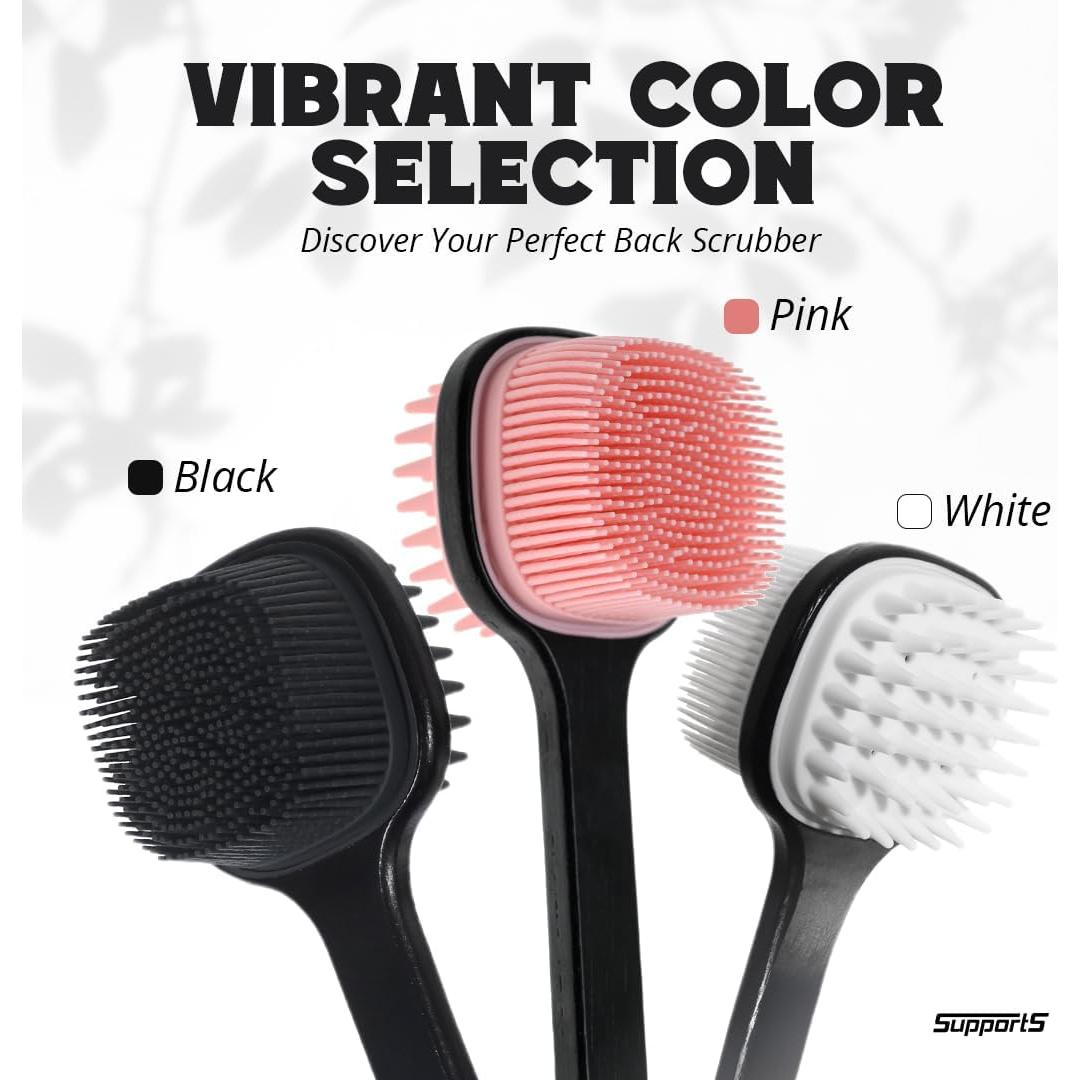 Exfoliador de Cuerpo de Silicona SupportS Doble Cara 30.48 cm