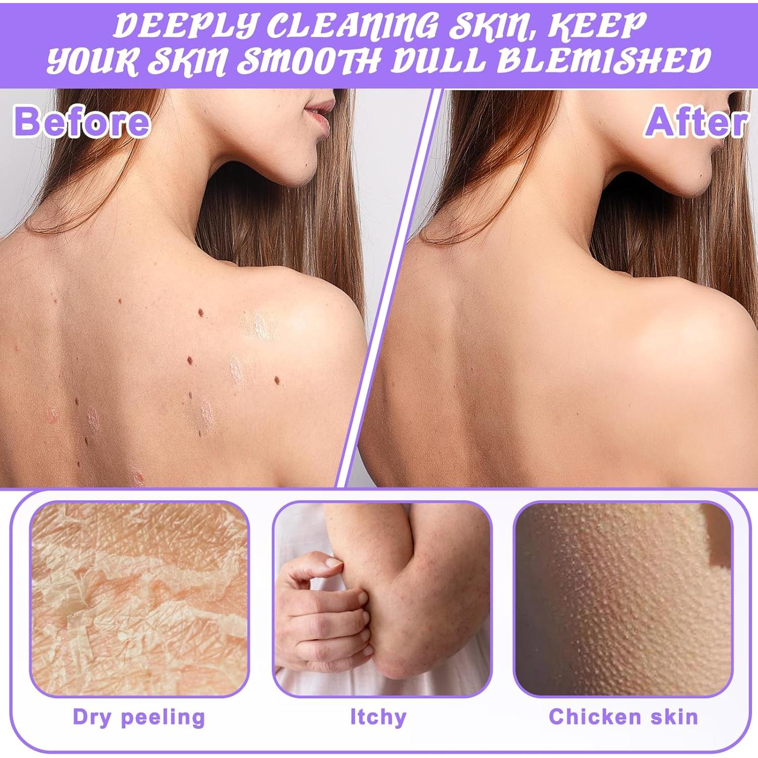 Paquete de 3 Toallas Exfoliantes Doble Cara Qulkws 45x20cm