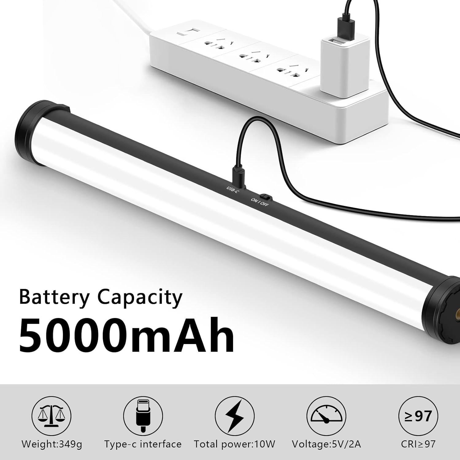 Paquete de 2 Varas de Luz LED RGB Obeamiu 2600-9600K