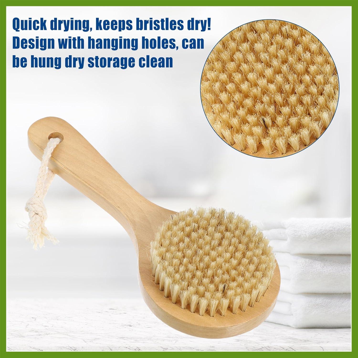 Cepillo de Baño Exfoliador GLIDESMOOTH de Madera 20 cm