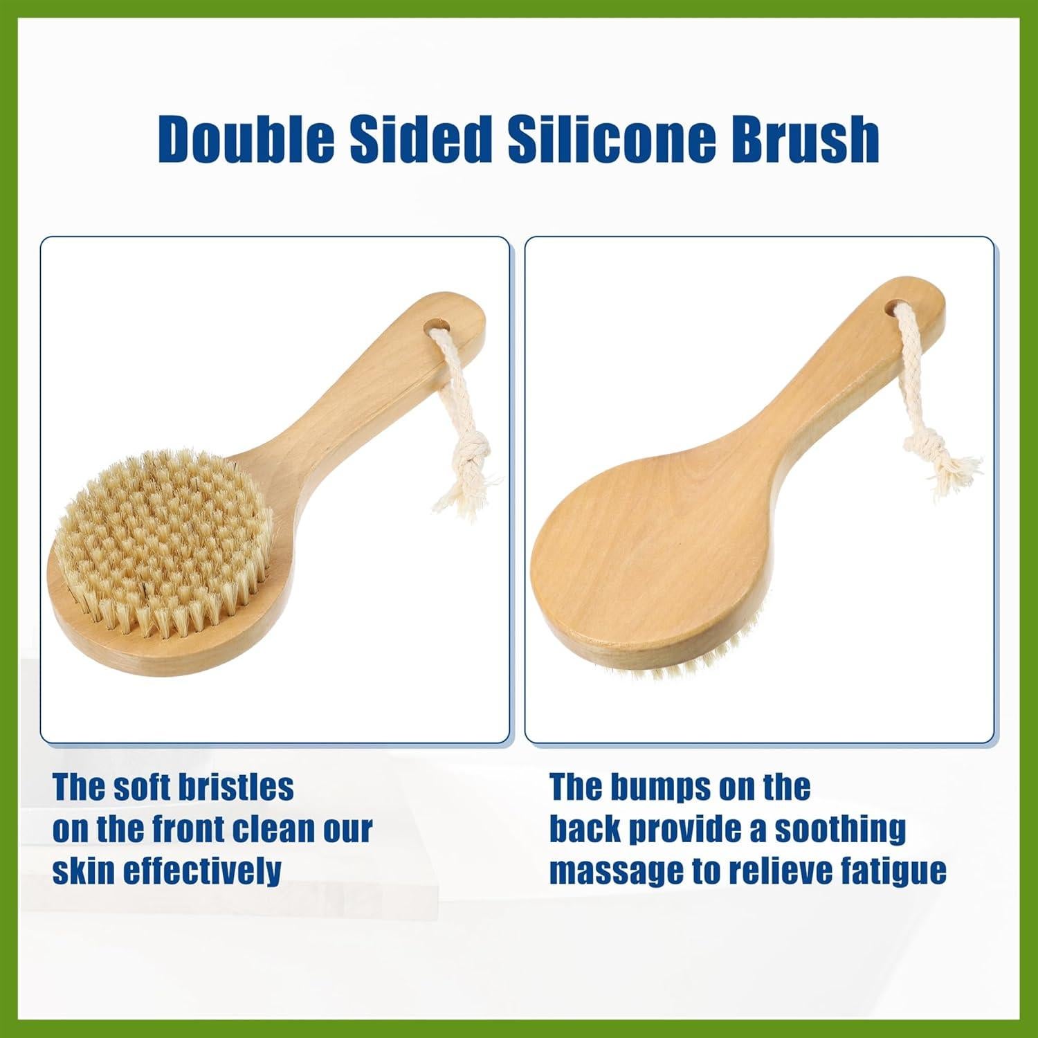 Cepillo de Baño Exfoliador GLIDESMOOTH de Madera 20 cm