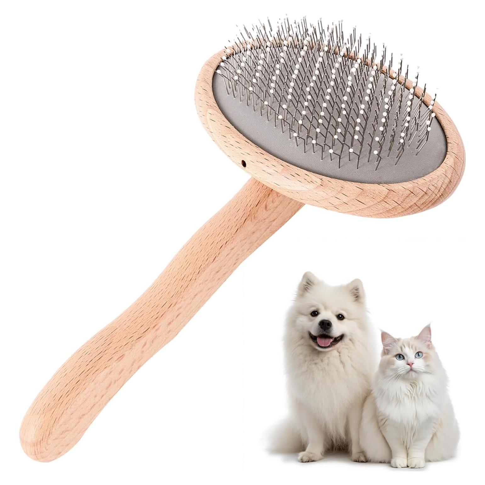 Cepillo Slicker para Perros y Gatos PetSprite - Acicalamiento y Deshedding