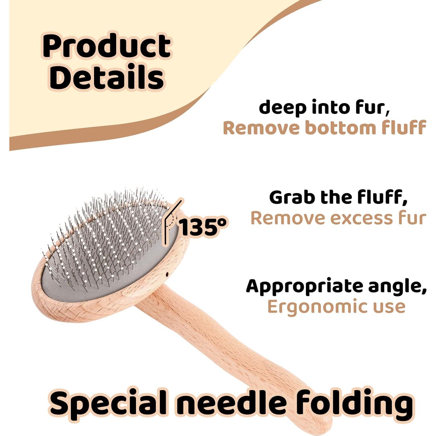 Cepillo Slicker para Perros y Gatos PetSprite - Acicalamiento y Deshedding