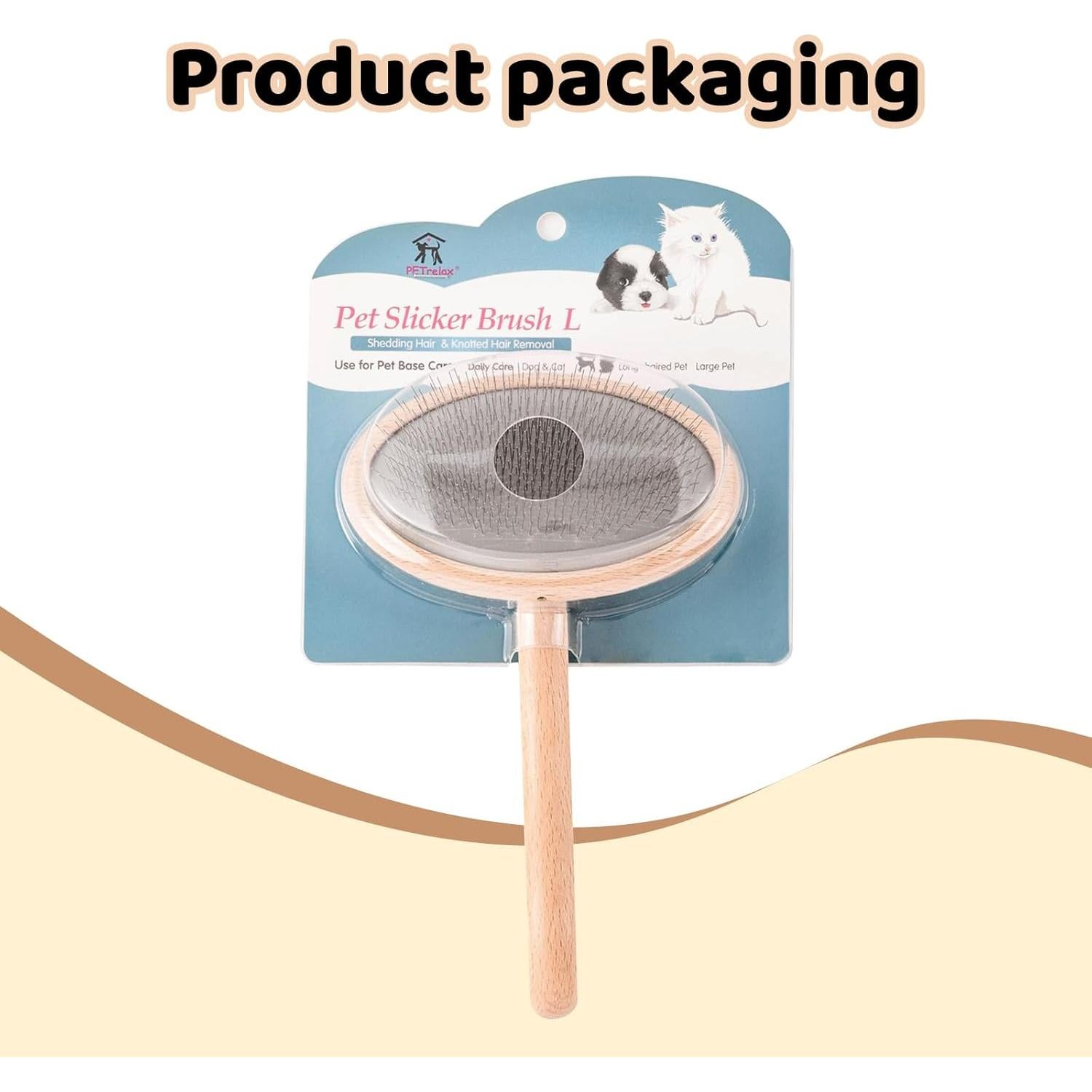 Cepillo Slicker para Perros y Gatos PetSprite - Acicalamiento y Deshedding