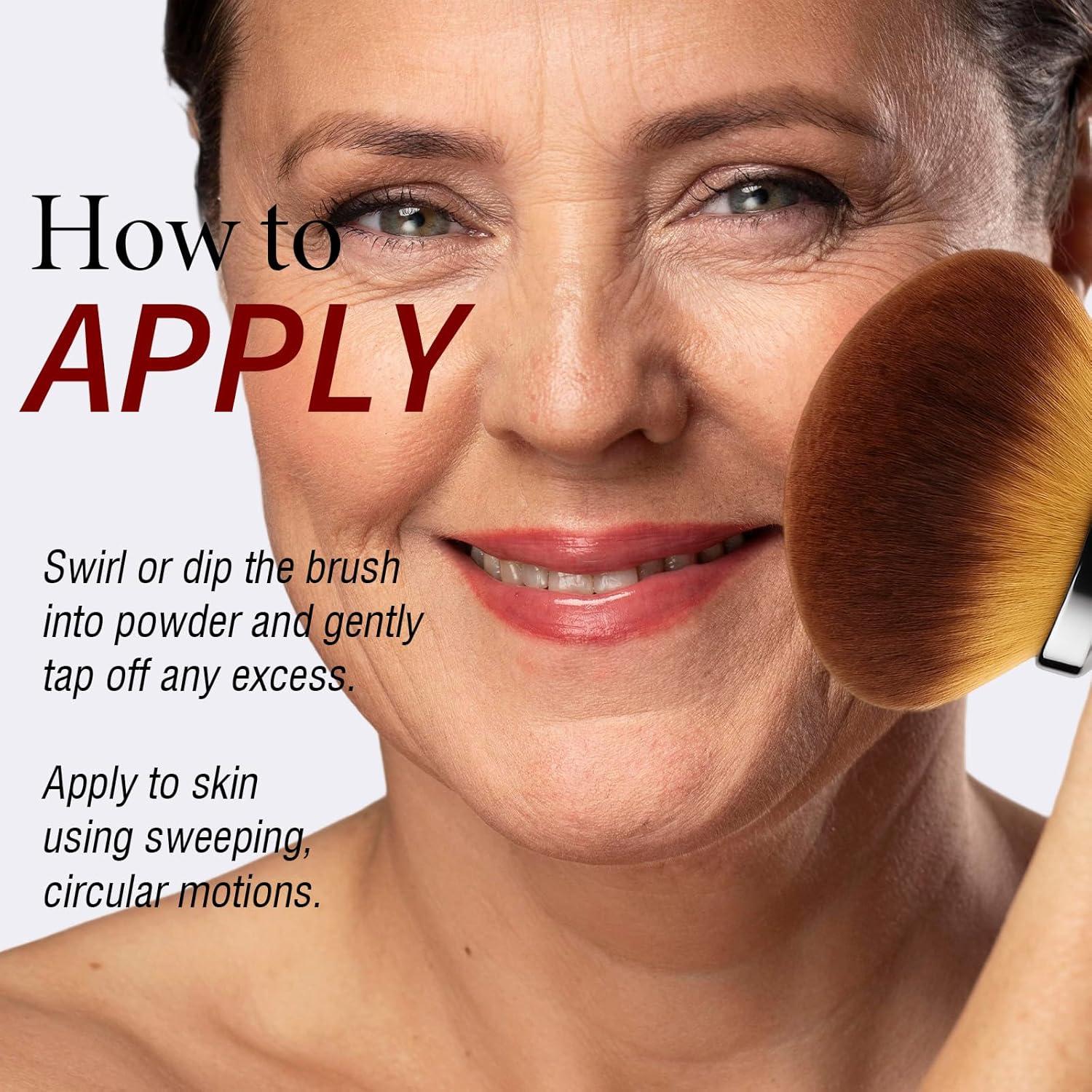 Brocha Kabuki Vegana EOICCEOH para Maquillaje Facial 9.27cm