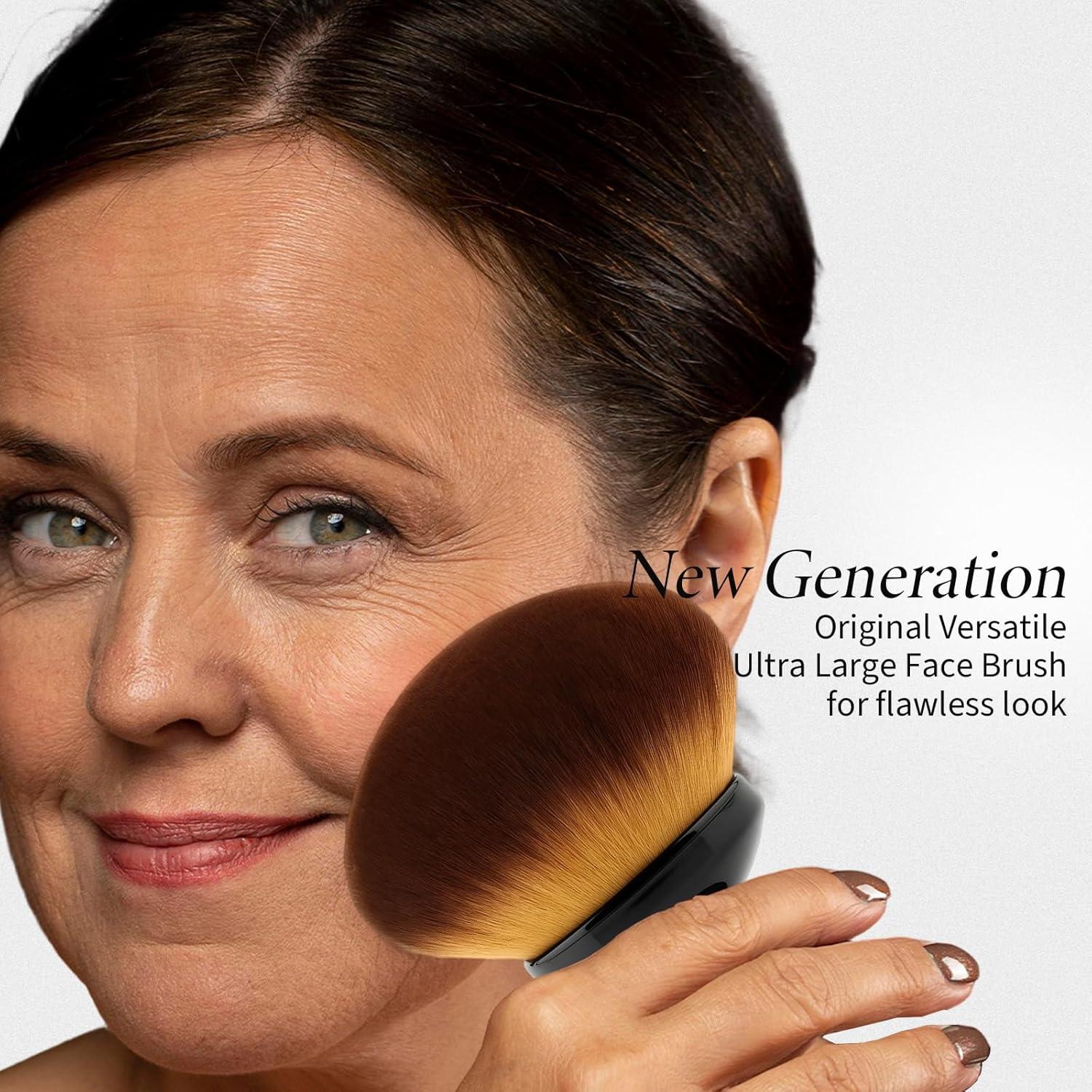 Brocha Kabuki Vegana EOICCEOH para Maquillaje Facial 9.27cm