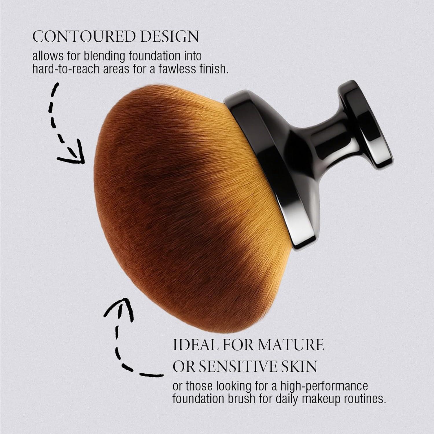 Brocha Kabuki Vegana EOICCEOH para Maquillaje Facial 9.27cm