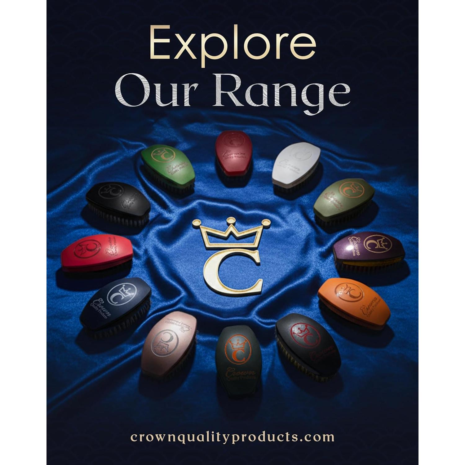 Cepillo de Ondas 360 Crown Quality Azul Ford - Indestructible