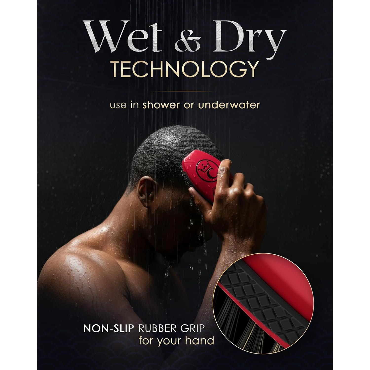 Cepillo de Ondas 360 Crown Quality Azul Ford - Indestructible