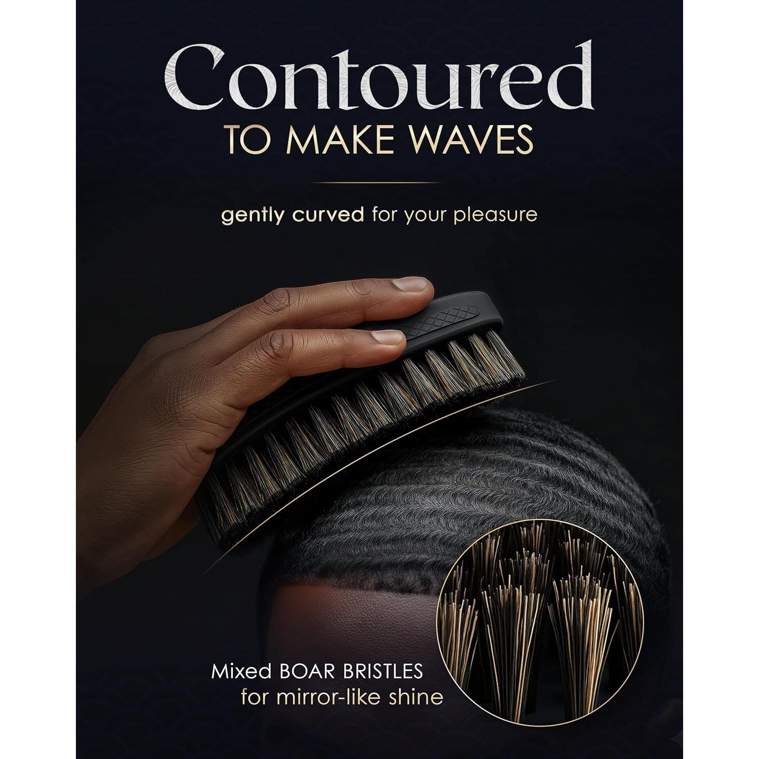 Cepillo de Ondas 360 Crown Quality Azul Ford - Indestructible