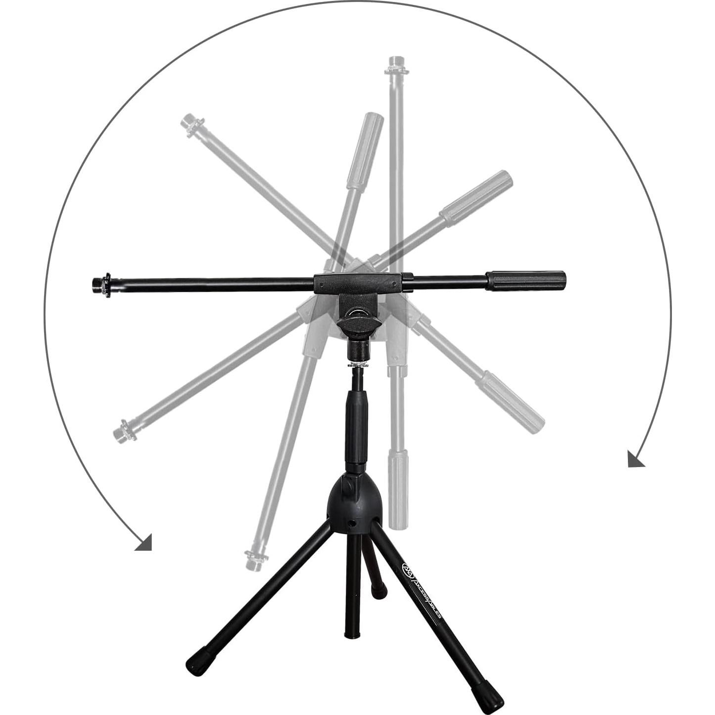 Soporte de Micrófono Corto AxcessAbles MS-101L con Brazo Boom