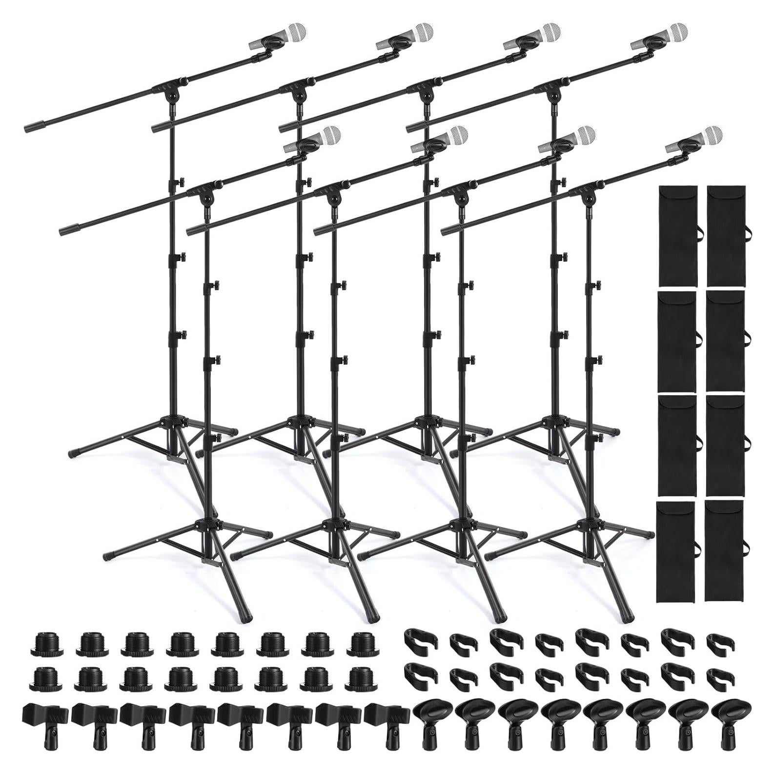 Soporte de Micrófono Trípode Ajustable 4 Pcs HAT-Relaxweex