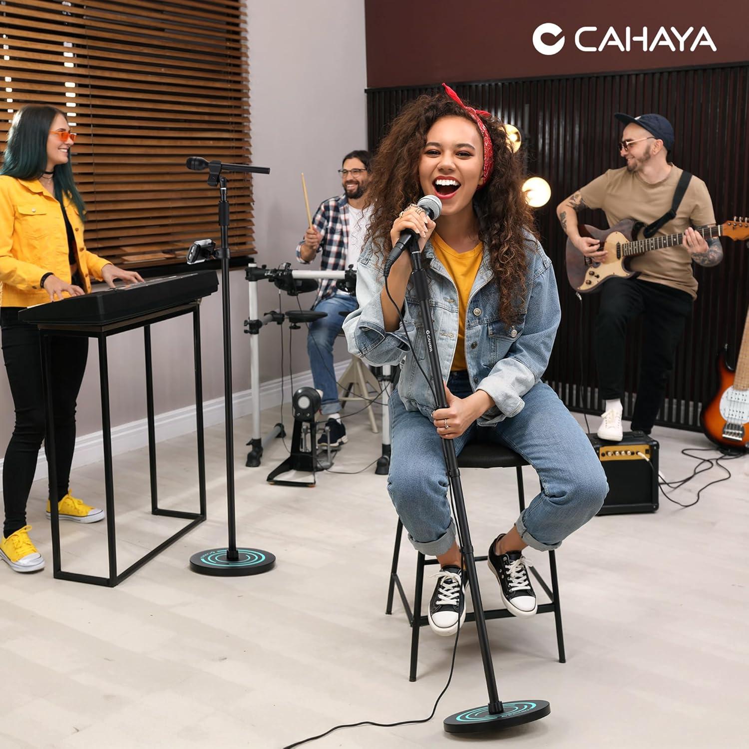 Soporte de Micrófono CAHAYA de Piso Ajustable 50-64"