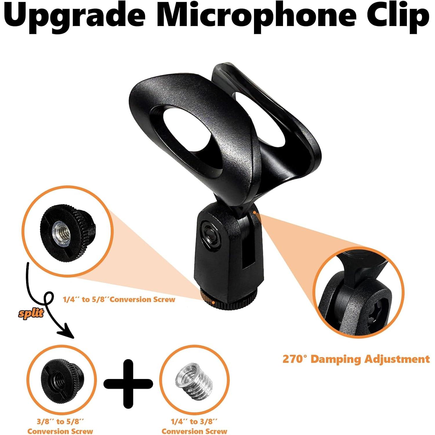 Soporte de Micrófono Flexible KAL-MKFZJ con Abrazadera 50 cm