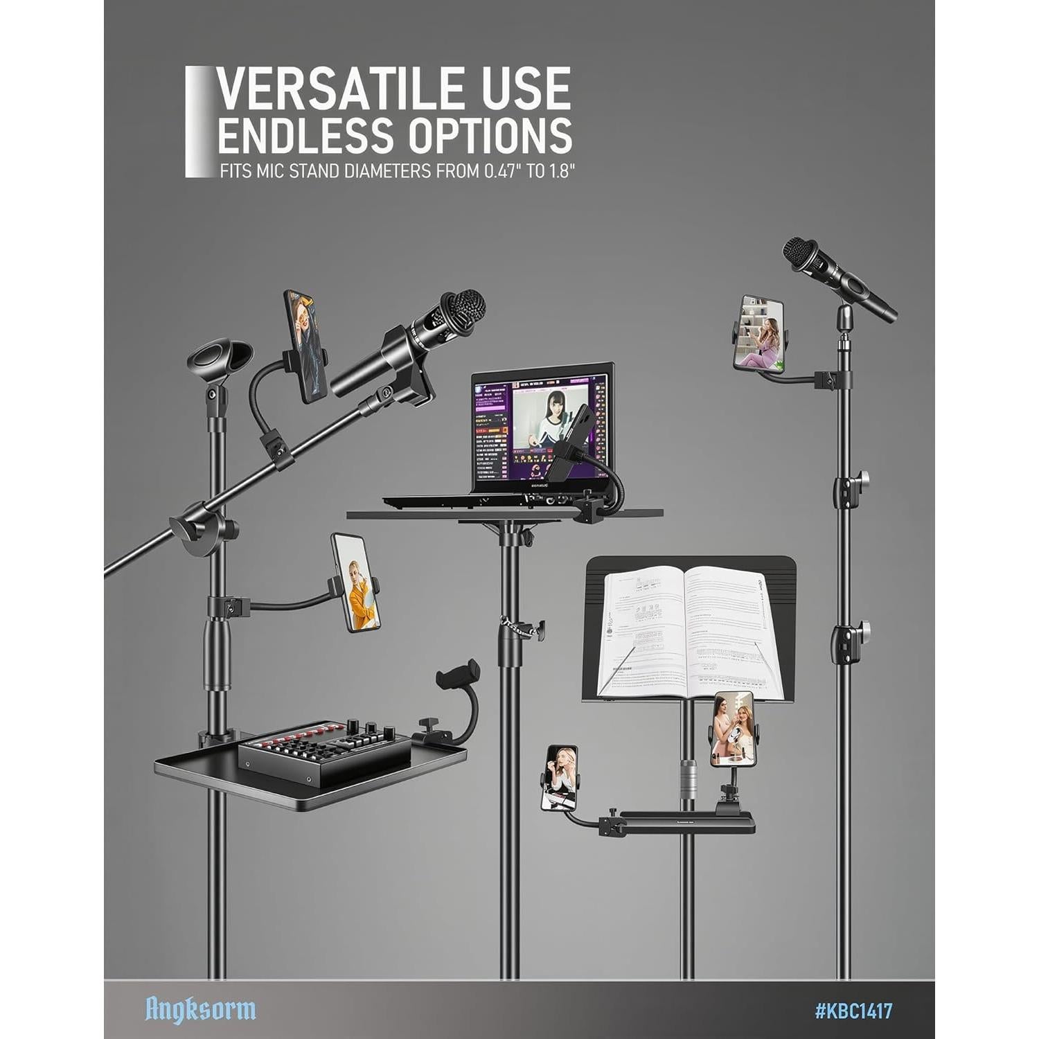 Soporte para Teléfono KBC1417 con Brazo Gooseneck Ajustable 22.86 cm