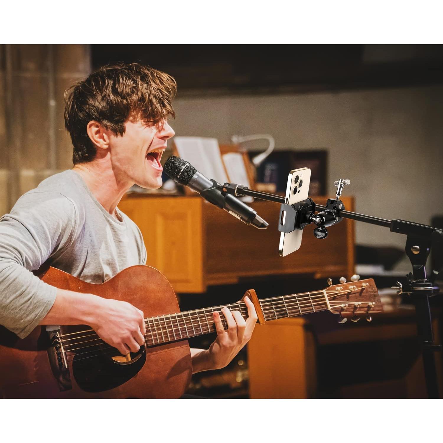 Soporte para Teléfono Elitehood EM2 Ajustable 360° para Micrófono